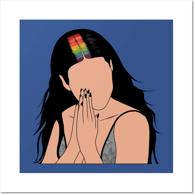 Halsey Rainbow Roots Manic Wall Art by sparkling-in-silence